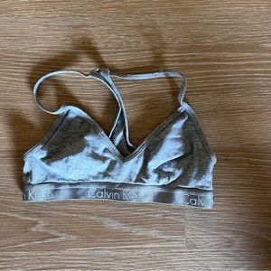 Calvin Klein grey Racerback bralette